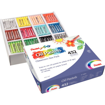 Classpack de 432 pastels à l'huile 8 mm