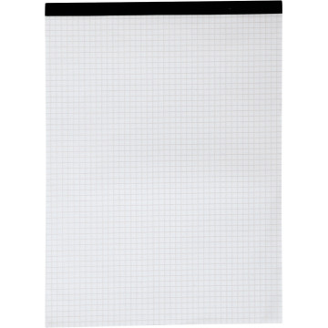 Bloc de bureau 100 feuilles 60 g, 5x5 sans couverture, 21x29,7 cm