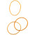Boîte de 100 g de bracelets blonds étroits, 40 mm