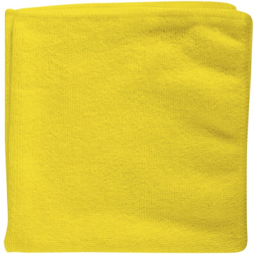 Paquet de 5 lavettes microfibres multi-usages CLASSIC 38x38  jaune,230g/m², 80% polyester, 20% polyamide,300 lavages, lavable à 