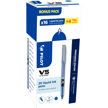 Ecopack 20 rollers V5 bleus dont 4 offerts