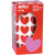 Rouleau de 900 gommettes Cœur rouges 20 x 18 mm