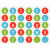 Rouleau de 900 gommettes alphabet en majuscule