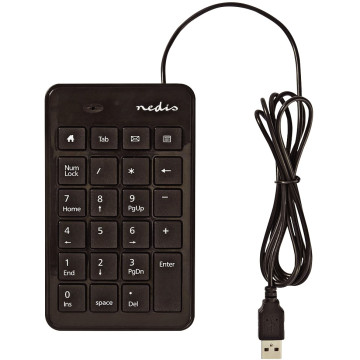 Pavé numérique USB filaire noir