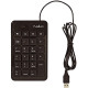 Pavé numérique USB filaire noir