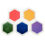 Lot de 5 encreurs diamètre 16cm, 5 couleurs assorties