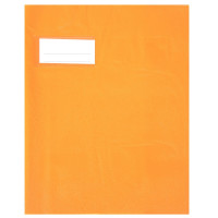 Paquet de 10 protèges-cahier épaisseur 21/100ème 17x22 cm PVC orange 