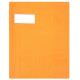 Paquet de 10 protèges-cahier épaisseur 21/100ème 17x22 cm PVC orange