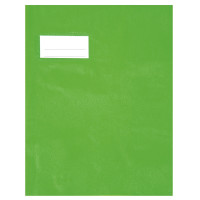 Paquet de 10 protèges-cahier épaisseur 21/100ème 17x22 cm PVC vert 