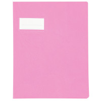 Paquet de 10 protèges-cahier épaisseur 21/100ème 17x22 cm PVC rose 