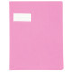 Paquet de 10 protèges-cahier épaisseur 21/100ème 17x22 cm PVC rose