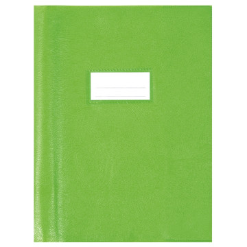 Paquet de 10 protèges-cahier luxe opaque avec rabats épaisseur 22/100ème 17x22 cm PVC cristal vert