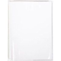 Protège cahier pvc 24x32 incolore à rabats 