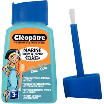 Flacon 60 ml colle bleutée marine