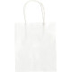 Lot de 20 sacs en kraft blanc, 18x21x8 cm 