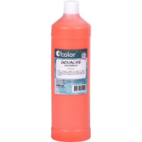 Flacon 1 litre de gouache liquide économique O'COLOR orange 