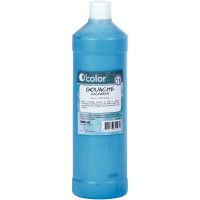 Flacon 1 litre de gouache liquide économique O'COLOR cyan 