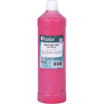 Flacon 1 litre de gouache liquide économique O'COLOR magenta