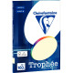 Paquet de 50 feuilles de papier 160g de format A4 ivoire TROPHEE CLAIREFONTAINE