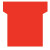 Paquet de 100 fiches planning indice 1,5 rouge