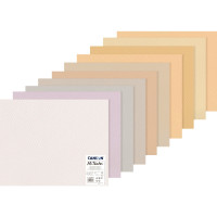 Paquet de 10 feuilles mi-teintes 50x65 cm teintes pastels 