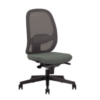 Siège opérateur Laeger structure noir/assise gris moyen et dossier noir 