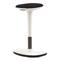 Tabouret assis debout Tim noir/blanc 