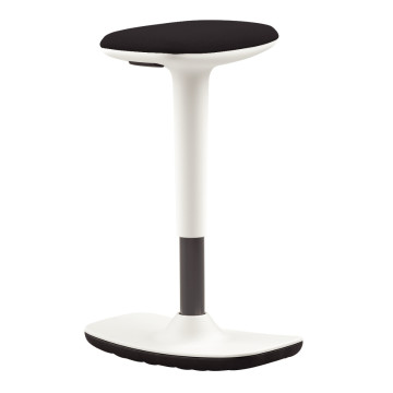 Tabouret assis debout Tim noir/blanc