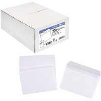 Boite 500 enveloppes blanches C6 114x162 80g/m² bande de protection 