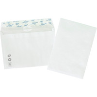 Paquet de 50 enveloppes blanches C6 114x162 80g/m² bande de protection 