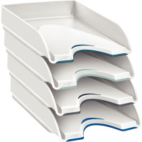 Lot de 4 corbeilles courrier Soft 