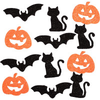 Sachet 48 stickers mousse Halloween 