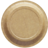 Paquet de 50 assiettes kraft diamètre 22cm 