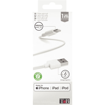 Câble lightning USB 1 mètre