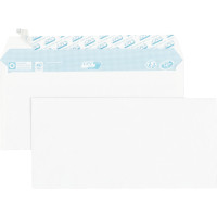 Boîte de 70 enveloppes blanches DL 110x220 80g/m² bande siliconée 