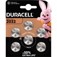 Blister de 6 piles lithium 3V CR2032 DURACELL 