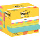 Paquet de 12 blocs notes de 100 feuilles adhesives Post-it  38 x 51 mm collection Poptimistic 