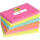 Paquet de 6 blocs notes de 100 feuilles Post-it  76 x 127 mm collection poptimistic 