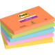 Paquet de 5 blocs de 90 feuilles Super Sticky post-it, 76 x 127 mm collection boost 