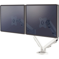 Bras porte-écran double EPPA blanc 