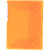 Chemise 3 rabats à élastiques en polypropylène Color Fresh, jaune orangé