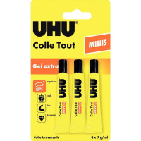 Lot 3 tubes colle gel 7ml 