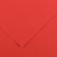 Paquet de 10 feuilles Colorline 50x65 cm 150 g rouge 