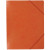 Chemise sans rabat à élastiques en carte lustrée 5/10ème format 24x32 cm coloris orange