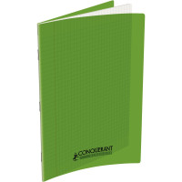 Piqûre 48 pages 21x29,7 cm seyès 90g couverture en polypropylène vert 