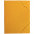 Chemise sans rabat à élastiques en carte lustrée 5/10ème format 24x32 cm coloris jaune