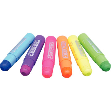 Boite de 6 sticks de gouache fluo