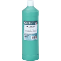 Flacon 1 litre de gouache liquide économique O'COLOR vert foncé 