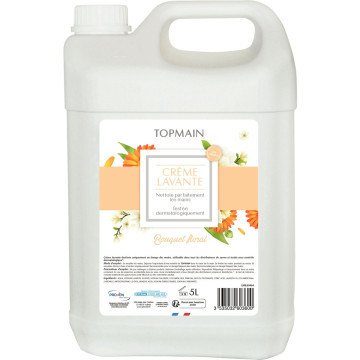 Bidon de 5 litre crème lavante main florale