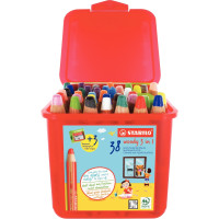 Classpack de 38 crayons de couleur Woody + 3 taille-crayons 